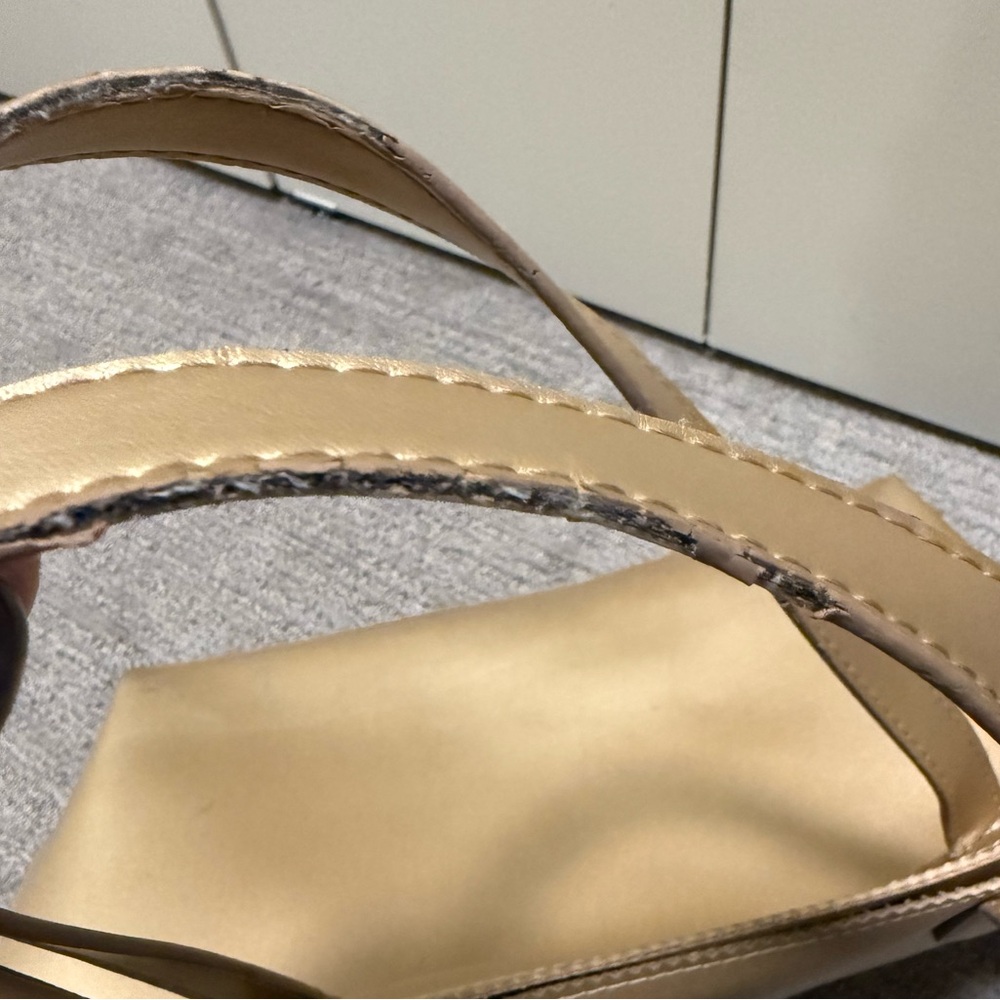 Neiman Marcus Gold Tote with Cut-Out Design - Picture 4 of 16
